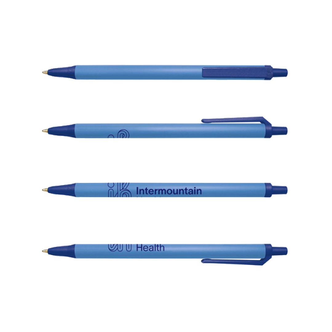 Bic Clic Stic Soft Blue and Navy - pk/25 